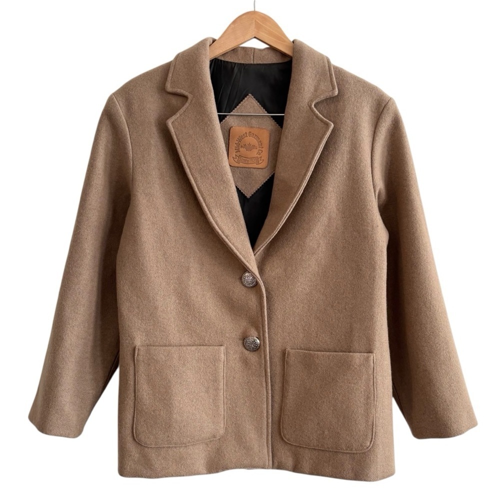 Vintage Mid-West Garment Co. Wool Tan Coat